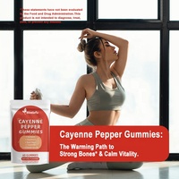 Gummies au piment de Cayenne OEM/ODM pour la santé des jambes, du cœur et du sang avec vitamine E, D3+K2 et extraits de pépins de raisin