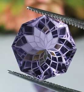 Ametyste rose octogonale, pierre précieuse naturelle certifiée IGI, cristal de guérison lumineuse, gemme lâche pour bijoux, Reiki, chakra, décoration - Product Image 2