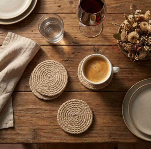 Eco Friendly Corporate Gift Coir <b>Coaster</b> Bulk - Wedding Giveaway Coconut Coir Beverage Mat Tropical Resort <b>Coaster</b> Supplier - Product Image 3