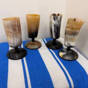 Vaso de Cuerno de Búfalo Hecho a Mano, Forma Natural, Pulido, Artículo de Colección, Decorativo, Imitación Antigua, Duradero para Cerveza, por Curio Craft - Product Image 5