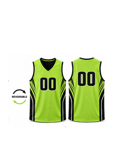 Maillot de basket-ball et débardeur de sport double face en matière durable avec impression par sublimation pour clubs et écoles - Product Image 2