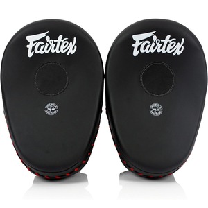 Mitaines de frappe courbes noires en cuir Fairtex pour adultes – Équipement d'entraînement de boxe, MMA, Muay Thai, sparring et protection - Product Image 5