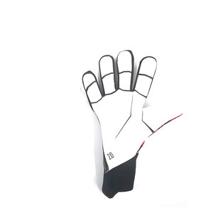 Professional Soccer Goalkeeper Gloves PU Leather Non-Slip <b>Hook</b> Loop Closure Green Blue Unisex OEM Customized GAN Logo Finger - Product Image 2