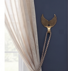Handcrafted Wings Design Brass <b>Curtain</b> Wall <b>Hooks</b> Modern Design Perfect For Home Decoration And Elegant Storage Solutions - Product Image 2