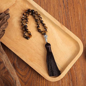 Cuentas de Oración Islámicas Tasbih Musulmán Dhikr Tasbeeh 100 Cuentas para Rezar, Portátiles, Regalo de Ramadán, Cuentas Redondas de Madera, MOQ Bajo - Product Image 4