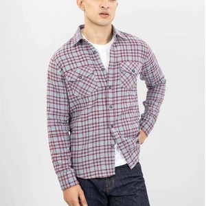 Camisas casuales de algodón a cuadros para hombre, de manga larga, con botones, de franela, extragrandes, tipo chaqueta - Product Image 6