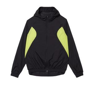 Chaqueta cortavientos de nailon personalizada para hombre, ropa de calle informal de talla grande, transpirable, a prueba de viento, cuello con capucha, estilo bordado fresco - Product Image 6