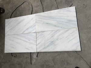 <b>Top</b> Sale Luxury Sandblasted White <b>Marble</b> Light Grey Veins Waterproof Eco-Friendly Paving Steps Countertop Floor Garden - Product Image 4