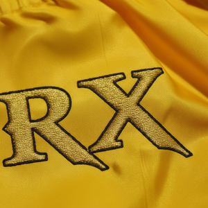 Pantalones Cortos de Muay Thai Amarillos, Transpirables, de Secado Rápido, Elásticos, para Entrenamiento de Deportes de Combate, con Logotipo Personalizado, para MMA, Lucha Libre, Unisex - Product Image 4