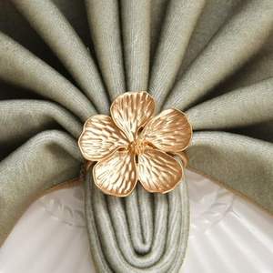 Anillo de Servilleta Metálico Moderno para Mesa, Diseñado para Estilos de Decoración Minimalistas y Temática de Mesa de Comedor Sofisticada - Product Image 3