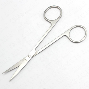 Ciseaux à ongles en argent de haute qualité, acier inoxydable, lame droite et tranchante, ciseaux de manucure professionnels, logo personnalisé - Product Image 4