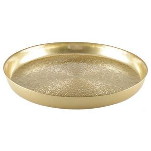 <b>Round</b> Brass Decorative Platter Luxury Metal Serving <b>Tray</b> for Coffee <b>Table</b> Dining Room Wedding Party Decoration Home Hotel - Product Image 5