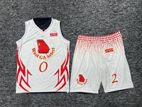 Jersey Basket Custom Profesional Grosir Unisex Bahan Mesh Bolak-Balik Pakaian Basket Dewasa untuk Olahraga Ukuran Besar
