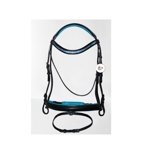 Logotipo personalizado de alta calidad redondo elevado doble Weymouth cuero caballo brida Premium producto Ecuestre para montar - Product Image 4