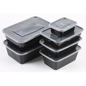Contenants alimentaires jetables en plastique ronds étanches avec couvercles - Product Image 6