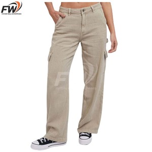 Prix d'usine, nouveau design, pantalon cargo tendance pour hommes, logo personnalisé de haute qualité, style streetwear, respirant, 100% coton - Product Image 2