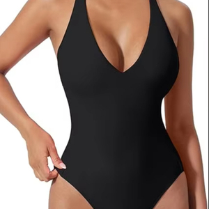 คุณภาพดี สินค้ามาใหม่ ชุดว่ายน้ำวันพีซแบบมีลาย 1 สี ชุดบิกินี่เซ็กซี่สำหรับผู้หญิง พร้อมเดรสชายหาดยาว - Product Image 1