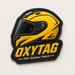 Parche Decorativo en Relieve de PVC 3D Oxytag para Casco de Motocicleta, Parche Adhesivo con Diseño, Precio al por Mayor, Parches Personalizados OEM - Product Image 1