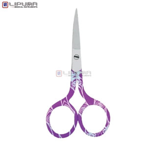 Tijeras de Uñas Ergonómicas de Grado Profesional, Curvas, de Acero Inoxidable, Color Azul Titanio y Amarillo, para Recortar Cutículas sin Esfuerzo, Afiladas, para Belleza - Product Image 4