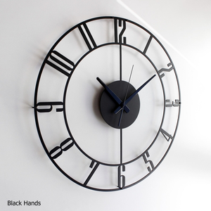 Modern Metal Wall <b>Clock</b>: Oversized Silent <b>Clock</b> with Numbers - Product Image 4