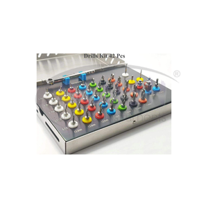 42-Piece Steel Manual Dental Drill Set-Ratchet Implant Surgical Drill Drivers Conical Kit By <b>Blush</b> Surgical - Product Image 3