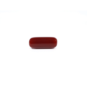 Natural Red Coral Oval Cabochon 5.65 Carat AA Quality Loose Gemstone 4mm - Product Image 2