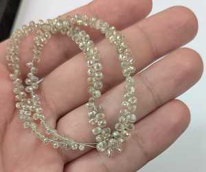 Cuentas de Diamante Amarillo Blanco Transparente AAA+ de 2.5-3mm, Facetadas en Forma de Lágrima, Piedras Preciosas Naturales Sueltas, Suministro de 0.18ct, Sudáfrica - Product Image 6