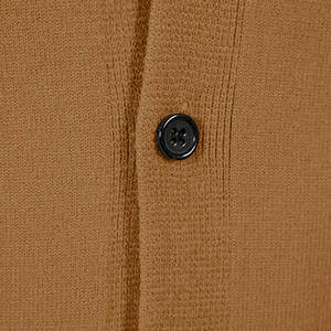Customizable High Quality 100% Wool Winter <b>Men</b> <b>Cardigans</b> with Embroidery V-neck Thin Breathable OEM/ODM Service - Product Image 4