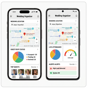 Aplicación RoyalCraft para Planificación de Bodas – Planificador de Presupuesto, Lista de Invitados, Invitaciones y Organizador de Eventos iOS/Android - Product Image 2