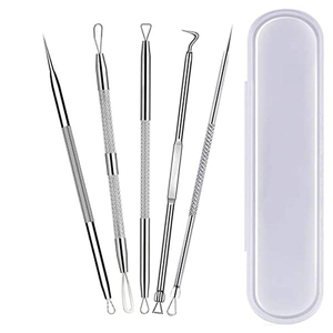 Aiguille à acné professionnelle en acier inoxydable, outil de suppression des points noirs, extracteur de boutons multifonction, équipement de beauté - Product Image 6