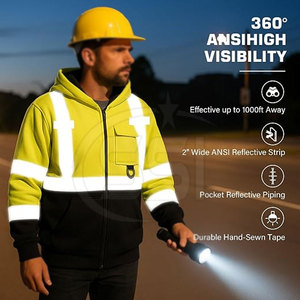 Veste de sécurité longue durée, classe 2 ANSI, imperméable, réfléchissante, vêtements de travail avec logo, conçue pour une performance continue sur le lieu de travail - Product Image 3