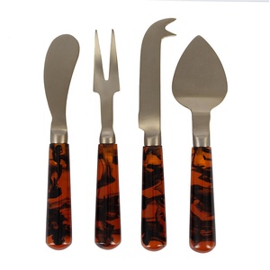 Royal <b>Gold</b> Plated Long Handle Stainless Steel Cutlery Set Silver Polished Tableware Rectangular Tapper Cutlery Set - Product Image 6