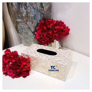 Fabricant en gros de boîtes à mouchoirs en nacre, style cadeau arabe, porte-boîte à mouchoirs pour le Ramadan, Vietnam - Product Image 1