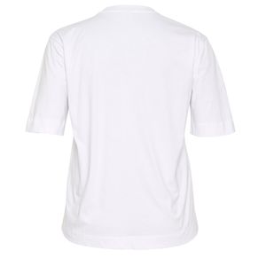 เสื้อยืดสีขาวเปล่าขนาดใหญ่พิเศษสำหรับผู้หญิง ผ้าฝ้ายทรงหลวม สไตล์ลำลอง เรียบง่าย รับผลิตตามแบบ (OEM) เสื้อผ้าสตรีทแวร์ แฟชั่นฤดูร้อน เสื้อยืดขายส่ง - Product Image 2
