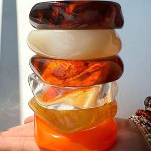 H a CRAFT Women's Classic Resin Handmade <b>Bangles</b> Bracelets-Daily Wear Jewelry - Product Image 6