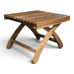 Indonesia Factory Direct Large Capacity Solid Teak Wood <b>Folding</b> <b>Coffee</b> <b>Table</b> Slatted Outdoor Patio Footrest OEM Bulk Wholesale - Product Image 1