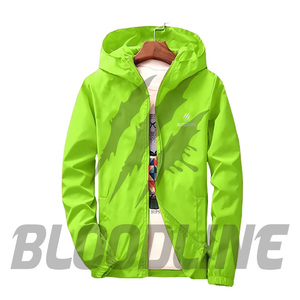 BLOODLINE Veste coupe-vent unisexe verte à manches longues, impression par sublimation, toutes saisons, vêtements d'extérieur pour adultes - Product Image 5