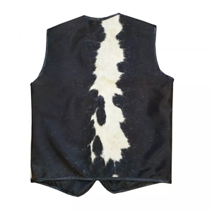 Chaleco de Piel Sintética con Estampado Animal para Hombre, Casual, Grueso, sin Cuello, Corte Regular, para Invierno - Product Image 5