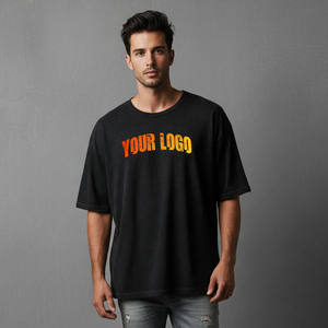 T-shirt homme teinté en pièce, vente en gros, tee-shirt personnalisé pour marques streetwear, faible MOQ, tee-shirt graphique - Product Image 1