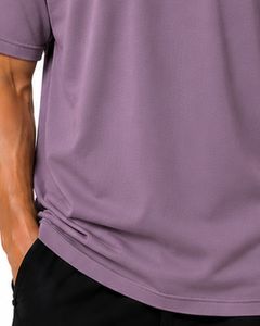 T-shirt homme en coton doux à manches courtes et col rond, style décontracté streetwear, personnalisable avec logo, coupe oversize, tendance, idéal pour l'été - Product Image 6