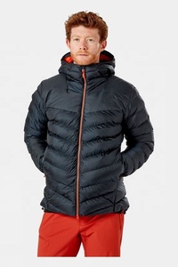 Mens 90% Duck Down Jacket With Hood Nylon Fabric and Lining Light <b>Weight</b> Insulated Jacket Custom Design - Product Image 5