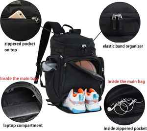 Bolsa Deportiva de Gran Capacidad para Baloncesto, para Hombre y Mujer, con Compartimentos Amplios para Zapatos, Ropa y Equipo Deportivo - Product Image 5