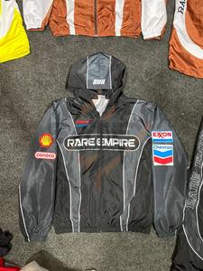 Custom Windbreaker Hoodie Men Nylon <b>Zip</b>-<b>Up</b> Vintage Washed Lightweight Windproof Waterproof Outdoor Jacket - Product Image 6