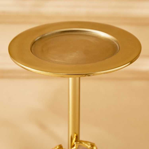 Porte-bougie en métal lourd au design unique pour salle à manger, ensemble de porte-bougie en aluminium - Product Image 6