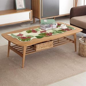 Camino de Mesa Moderno con Estampado de Plantas, Poliéster Lavable, Decoración para el Hogar - Product Image 2