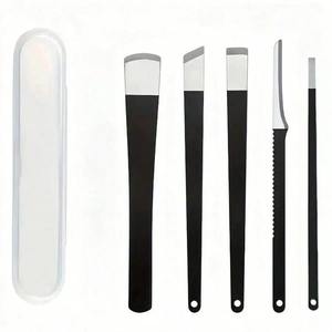 Kit de soins des pieds en acier inoxydable pour ongles incarnés, kit de pédicure pour éliminer les peaux dures et les callosités, outils de rasage des callosités - Product Image 1