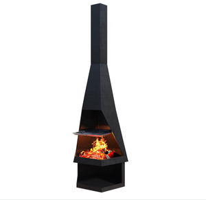 Mode brasero extérieur Chiminea cheminée foyers à <span class=keywords><strong>bois</strong></span> barbecue gril pour jardin Patio - Product Image 1