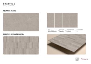 Losa de Porcelana de Alta Resistencia con Acabado Fabula, 600x1200mm, 60x120cm, 24x48 Pulgadas, Formato Grande, Azulejo Decorativo para Pared y Piso - Product Image 5