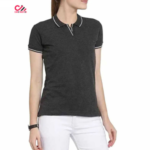 Custom Summer Women's Polo Shirt Work <b>Clothes</b> Half Sleeve High Quality Clothing New Polo T-shirt For Sale - Product Image 4