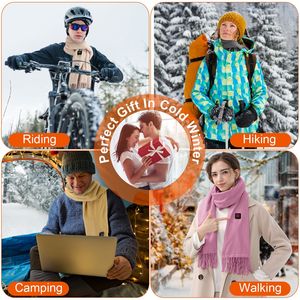Sciarpa Invernale Elettrica Riscaldata Unisex, Scaldacollo USB, Morbida e Calda con 3 Modalità di Riscaldamento per Uso Esterno e Domestico - Product Image 5